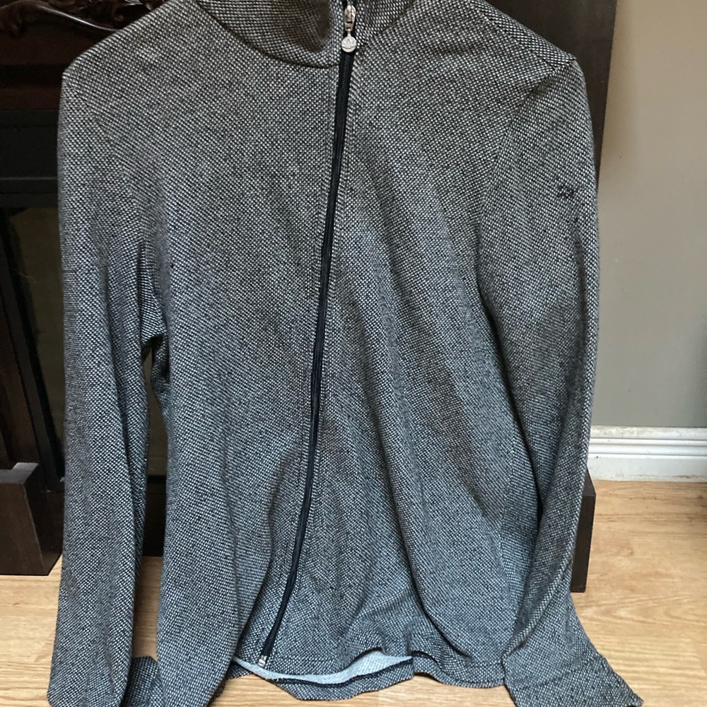 Beyond Yoga Black and White Textured Jacket
